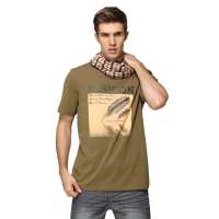 红豆相思鸟男装时尚休闲圆领短袖T恤XT13909(G29军绿180/96A)