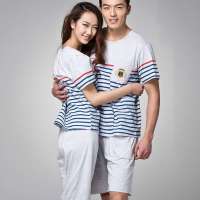 相思鸟时尚休闲情侣男士睡衣/家居服 套装灰色(170)T1302