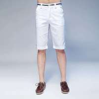 唐狮 男式 男腰里衬织带休闲中裤613212092407(漂白30)