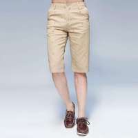 唐狮 男式 男全身绣花休闲中裤613212092413(卡其色34)