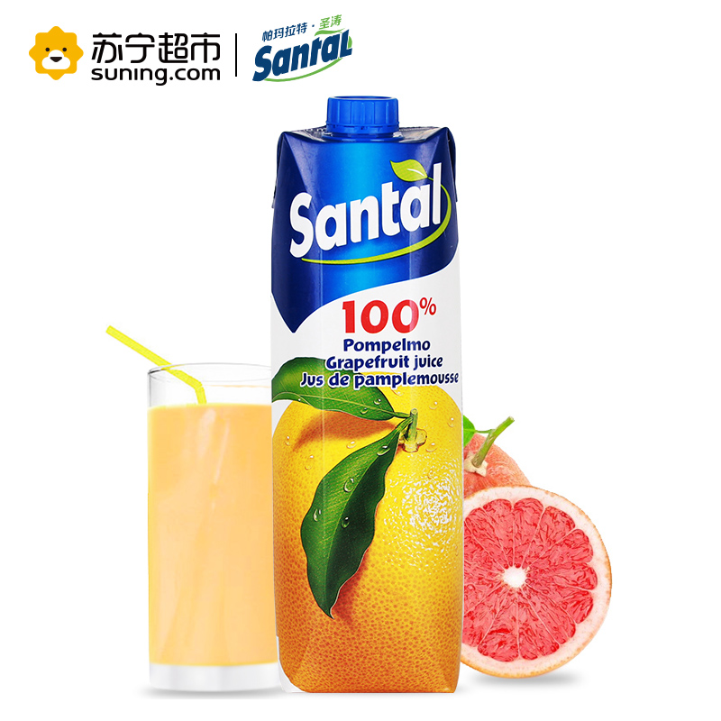 帕玛拉特圣涛(Parmalat Santal )100%西柚汁 1L/盒高清大图