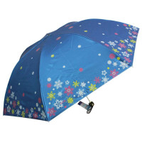 天堂307E雪花风月黑涤彩胶遮阳伞青兰