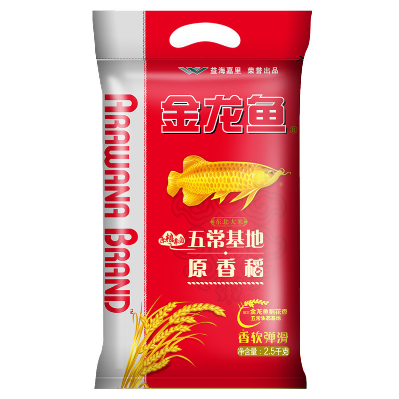 金龙鱼 原香稻 东北五常大米 2.5kg *6件