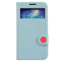 倍思(BASEUS)三星S4/I9500/I959/I9508/I9502智彩皮套(浅蓝/粉红)