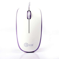 E元素1000CPI光电鼠标DS-2308白紫