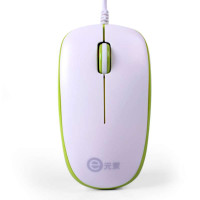 E元素1000CPI光电鼠标DS-2308白绿