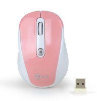 E元素2.4G无线光电鼠标DS-2406粉白