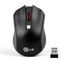 E元素2.4G无线光电鼠标DS-2456灰黑
