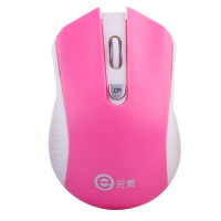 E元素2.4G无线光电鼠标DS-2456粉白