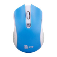 E元素2.4G无线光电鼠标DS-2456蓝白