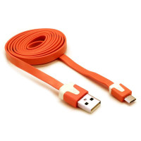 摩奇思(MOKIS)MICRO USB数据扁线 MK-DC07-0001-1333 橘色