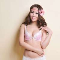 金丰田金丰田花边文胸粉红色(70B)J6027