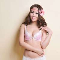 金丰田金丰田花边文胸粉红色(75B)J6027