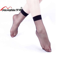 梦娜包芯丝短袜装脚尖透明(4包*5双,合计20双)黑色262