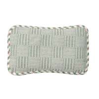 龙之涵婴儿棉麻夏凉枕头水波纹25*46