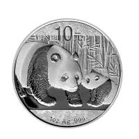 新华丽泽 2011-2013年版熊猫金银币1盎司圆形银质纪念币共2枚套装