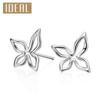 爱迪尔珠宝(IDEAL) 铂金PT950 耳钉 心飞