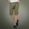 混合二次方 男装纯色棉麻休闲梭织短裤L32K01P1(绿色/28)