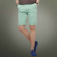 混合二次方 男装冰激凌色纯棉休闲梭织短裤L32K02P1(绿色/28)