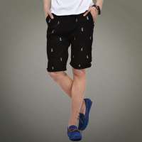 混合二次方 男装休闲韩版潮男休闲短裤L32K05C1(黑色/29)