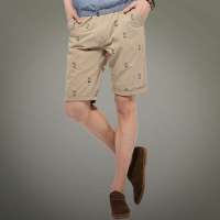 混合二次方 男装休闲韩版潮男休闲短裤L32K05M1(卡其色/33)