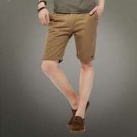 混合二次方 男装潮流纯棉休闲短裤L32K06M1(卡其色/33)