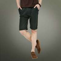混合二次方 男装潮流纯棉休闲短裤L32K06P1(深绿色/30)