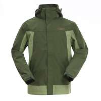 NORTHLAND德鲁滕男式冲锋衣GS125015橄榄绿色/灰绿色180男款