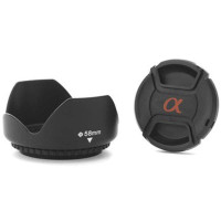 雷摄(LEISE) 58MM镜头盖+遮光罩套装(索尼)