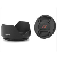 雷摄(LEISE) 67MM镜头盖+遮光罩套装(索尼)