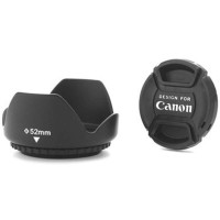 雷摄(LEISE) 52MM镜头盖+遮光罩套装(佳能)