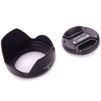 雷摄(LEISE) 55MM镜头盖+遮光罩套装(佳能)