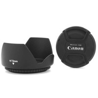雷摄(LEISE) 72MM镜头盖+遮光罩套装(佳能)