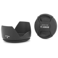 雷摄(LEISE) 77MM镜头盖+遮光罩套装(佳能)