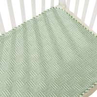 龙之涵天然棉麻隔尿凉席60*110水波纹