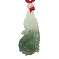 玉淑坊 天然A货翡翠 白菜吊坠