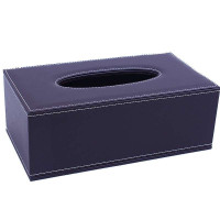 巴巴罗莎欧式高档皮质时尚办公家居两用纸巾盒咖针