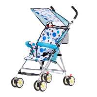 Hope/呵宝童车 轻便型婴儿车 冬夏两用型伞车HP-300可折叠 蓝圈圈