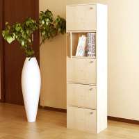 慧乐家鲁比克五层组合带门柜(白枫木色)