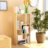 慧乐家魔方五格收纳架(白枫木色)