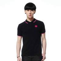 唐狮 男式 窄领POLO恤衫111211026076(黑色M)