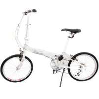 DTFLY飞行 20寸超轻快速折叠自行车2013款 p8 7级变速珍珠白