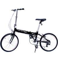 DTFLY飞行 20寸超轻快速折叠自行车2013款 p8 8级变速炫酷黑