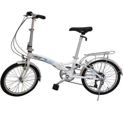 dtfly飞行 20寸快速折叠自行车2013款f24 6级变速珍珠白
