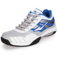 鸿星尔克男乒羽鞋11112213003-104浅灰/彩蓝44