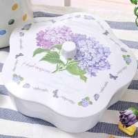 shall希尔紫阳花系列密胺梅花形糖果盒SL 947