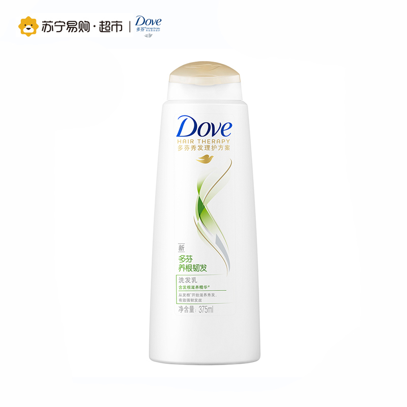 多芬(Dove) 洗发水 养根韧发洗发乳375ml 所有发质 柔顺水润[联合利华]