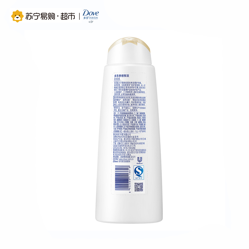 多芬(Dove) 洗发水 养根韧发洗发乳375ml 所有发质 柔顺水润[联合利华]