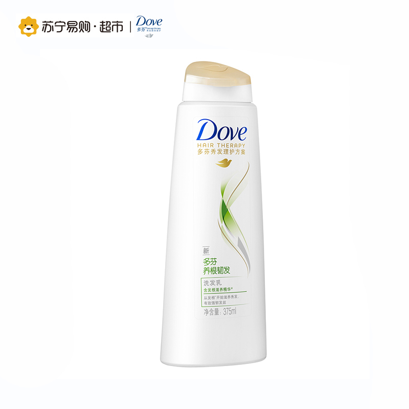 多芬(Dove) 洗发水 养根韧发洗发乳375ml 所有发质 柔顺水润[联合利华]