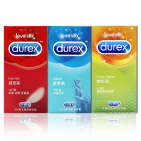 杜蕾斯超薄12只装+挚爱12只装赠螺纹6只装